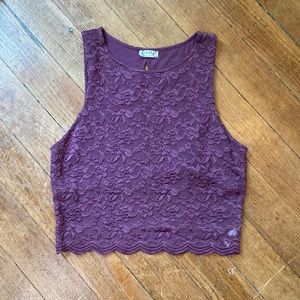 Free People lace crop top